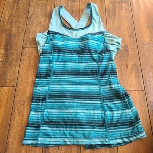 Athletic tank with eyelet back